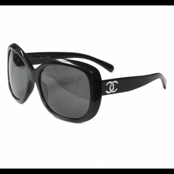 CHANEL CC Logo Polarized Sunglasses 5183 Black - Picture 10 of 15
